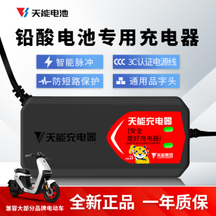 电动车电瓶车充电器 天能铅酸充电器48V60V72V—12ah20ah32ah45ah