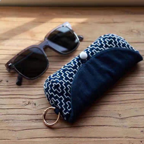 文手作原创机绣刺子绣太阳镜墨镜近视镜眼镜袋收纳包便携独特小众