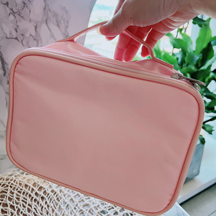 高级感简约手提化妆包~ins风便携化妆包首饰洗漱用品分区收纳包