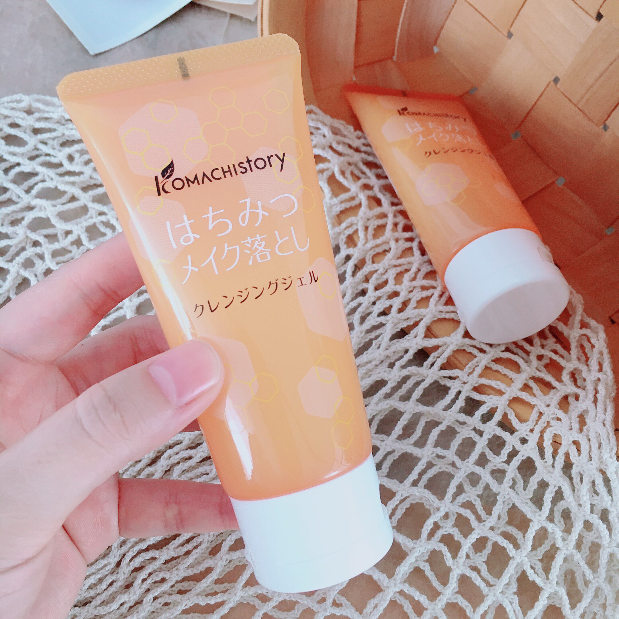 明星爱用推荐 卸妆养肤二合一啫喱~日本可家蜂蜜卸妆啫喱清爽80ml