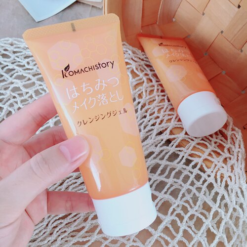 明星爱用推荐 卸妆养肤二合一啫喱~日本可家蜂蜜卸妆啫喱清爽80ml