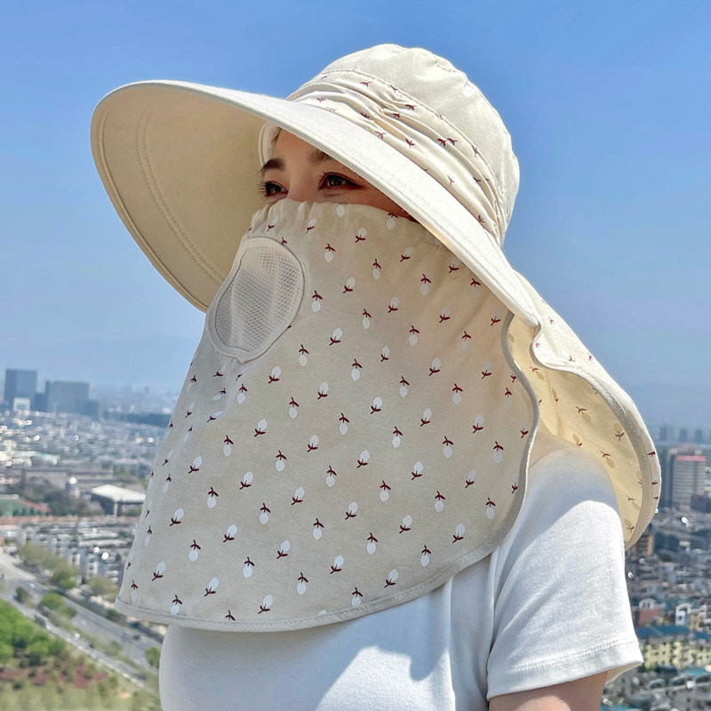 雪林鹿遮阳帽出游休闲女夏季大檐图片