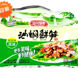 缙云特产山川绿野油焖鲜笋油焖笋竹笋即食小菜100g*5包礼袋装原味