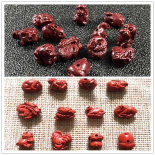 朱砂高含量十二生肖小吊坠挂坠鼠牛虎兔龙蛇马羊猴鸡狗猪本命年