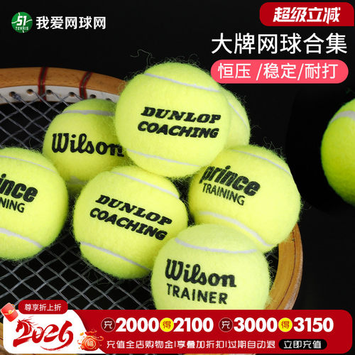 邓禄普coaching耐打耐磨散装网球