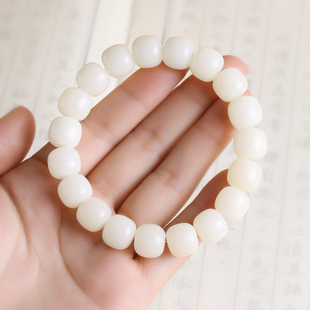 精工天然原生态菩提根非白玉手串老型直切桶珠手持学生男女绕指柔