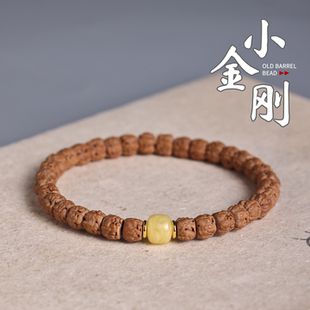 藏式佛手小金刚菩提子五爪金龙三日红玄武纹直切归圆单圈手持手串