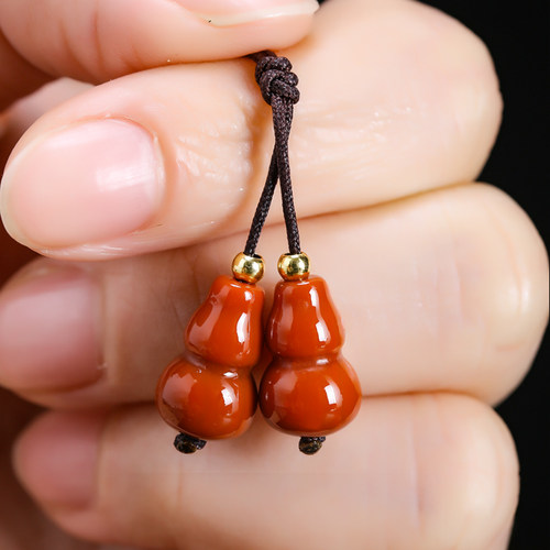 南红玛瑙小葫芦弟子珠