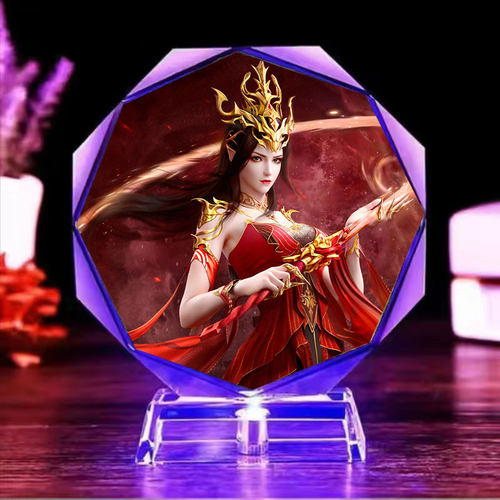 美杜莎摆件手办水晶发光斗破苍穹