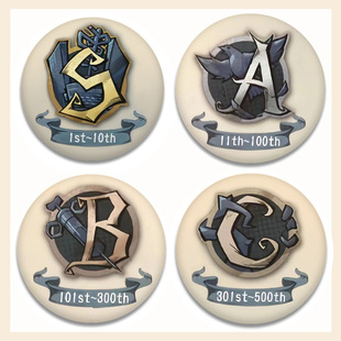 第五人格s牌徽章求生监管飞轮搏命双弹圆形亮膜镭射吧唧可定制