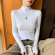 莫代尔半高领打底衫 中领上衣 高级感长袖 女内搭2025春秋冬新款 修身
