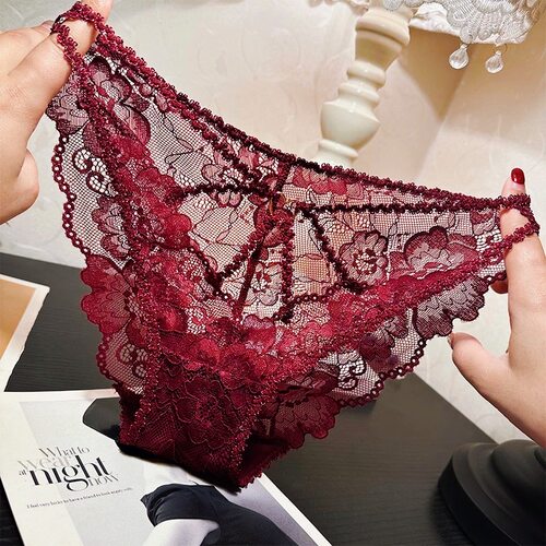 时尚性感镂空提花蕾丝内裤女士