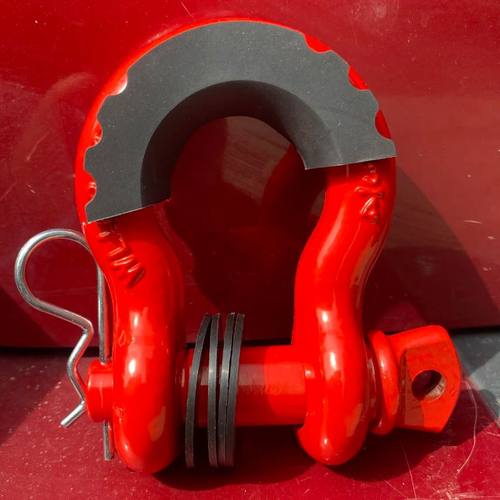 高强度拖车钩卸扣弓型U型马蹄挂钩汽车拉绳牵引越野改装脱困救援