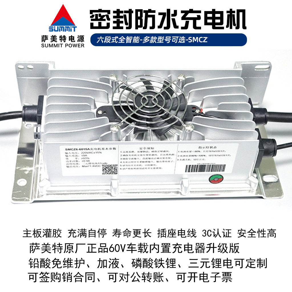 萨美特60V智能自动充电器