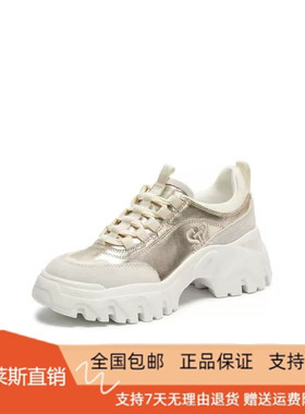 商场同款2026新款时尚复古百搭休闲鞋厚底增高运动鞋女鞋EIX24AM6