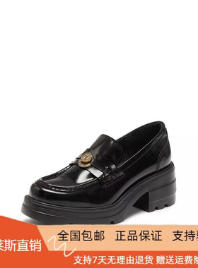 商场同款2026新款许愿币爵士乐福鞋英伦风小皮鞋套脚女鞋EEZ05AA6