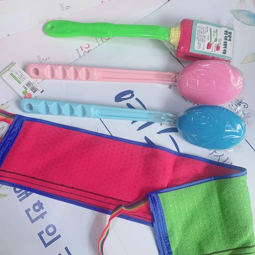 韩国进口神器强力固定长柄沐浴刷