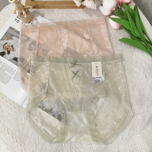 高腰收腹女士内裤 提臀翘臀抗菌短裤 禁欲系性感蕾丝 女2025新款 内裤