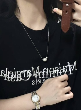 珍珠项链男女同款2025新款爆款轻奢小众锁骨链颈链配饰