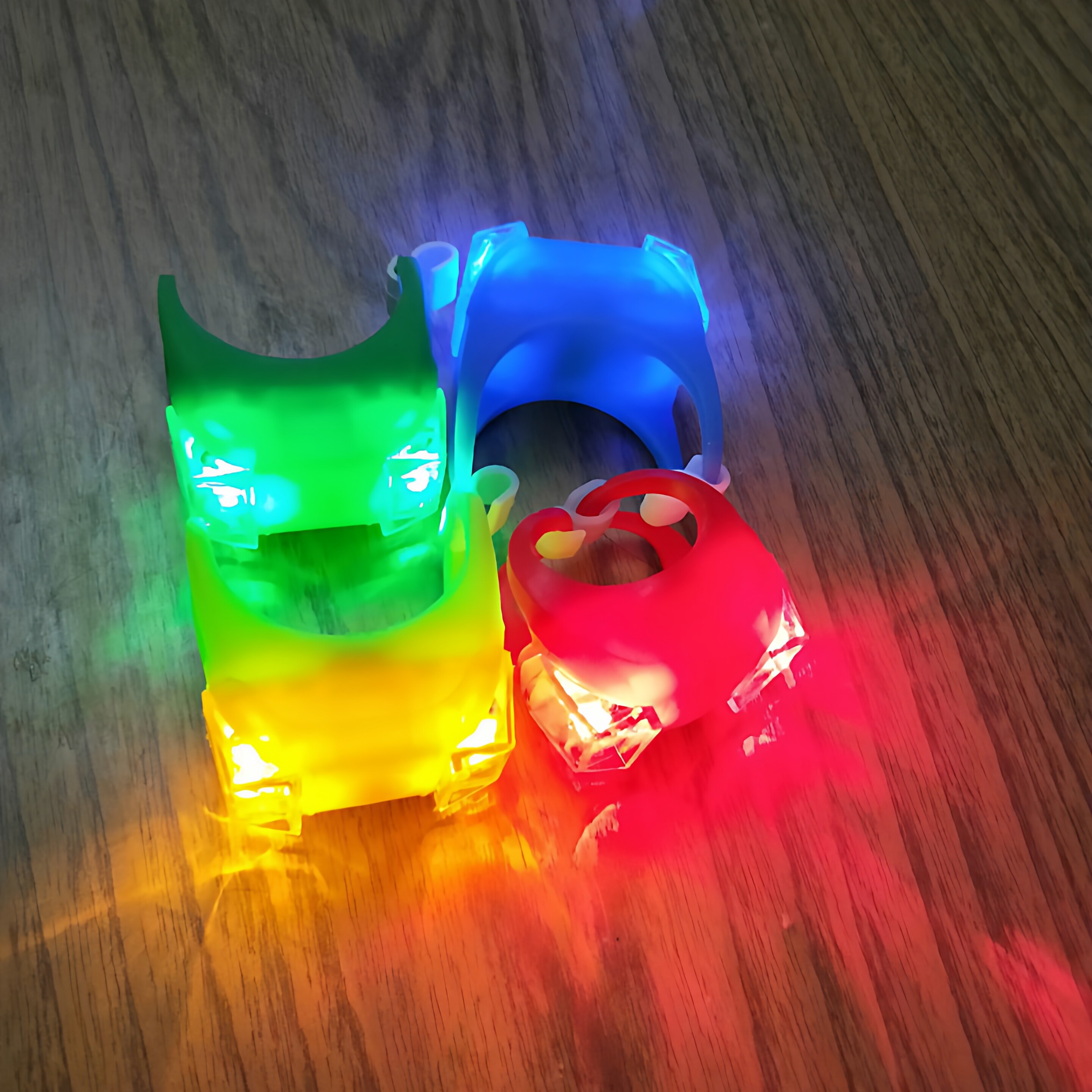 山地车青蛙灯警示灯自行车灯死飞灯 风火轮 硅胶尾灯骑行装备配件