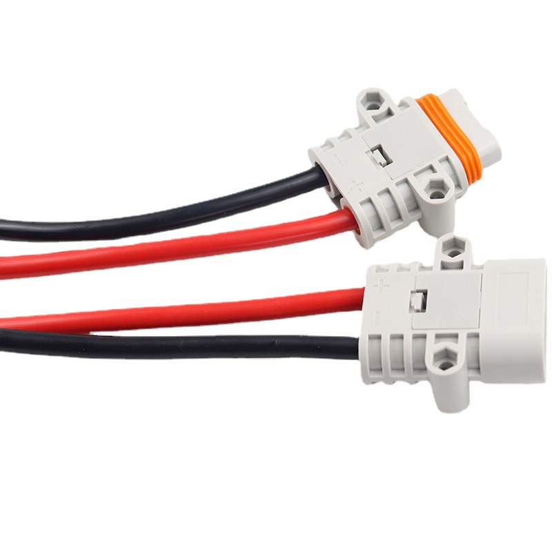 驻车空调连接器50A公母对接防水插头12/24v大功率汽车锂电池插头