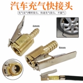 轮快胎夹头快速充气杆胎压枪打速气咀轮胎充气管充气夹头嘴汽车充