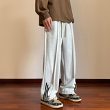 GENIOLAMODE美式潮牌直筒解构卫裤男士秋季青少年宽松运动休闲裤，男装休闲裤，星座223-3（原星座201-3）