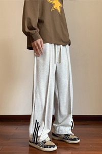 3167/P452023秋冬宽松百搭直筒束脚休闲裤港风男女运动卫裤潮图片