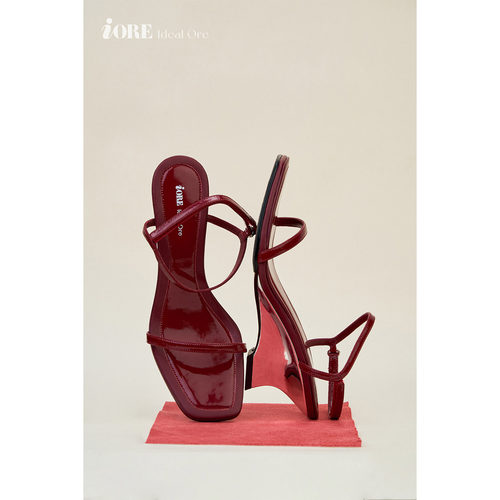 IORE理想矿石结构美学坡跟凉鞋