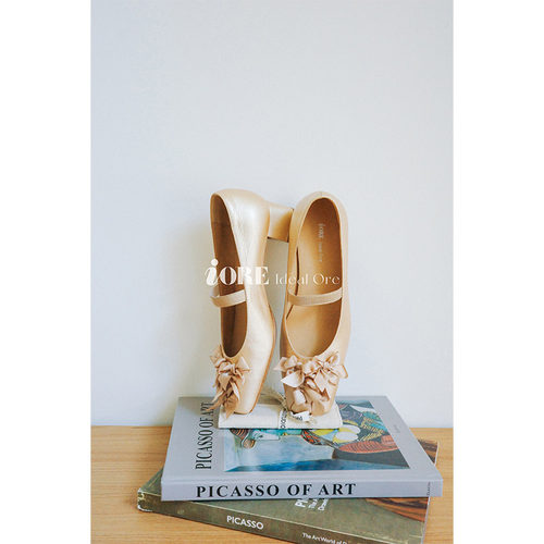 IORE理想矿石朵朵花影玛丽珍单鞋