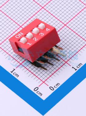 拨码开关 SMWA-04R-TP - 4位 2.54mm
