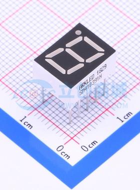 LED数码管 SM410391N/8 插件 1位 红色 共阳极 电子元器件配单