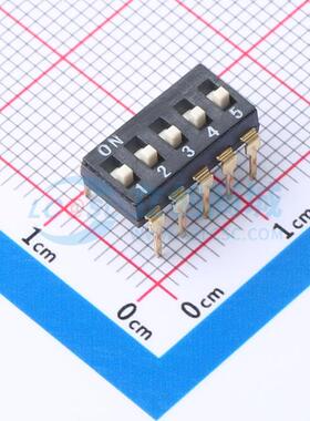 拨码开关 SMXH-05K-TP 插件 5位 2.54mm 25mA