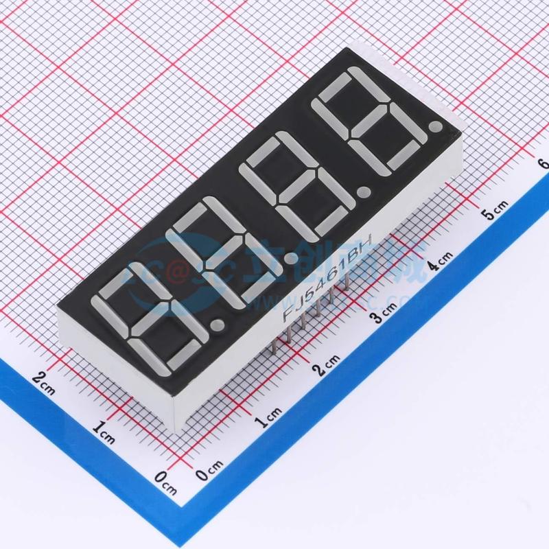 LED数码管 FJ5461BH 纯红 插件 4位 红色 共阳极 电子元器件配单