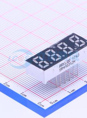 LED数码管 SR410312N 插件 4位 红色 共阳极 原装 电子元器件配单