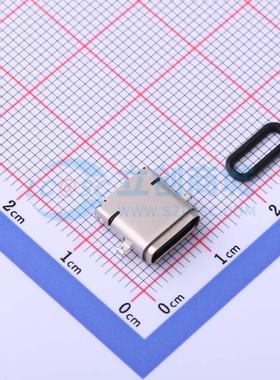 USB连接器 USB31-TYPE-C-FSABC SMD 防水 IP67沉板(2件套,附防水