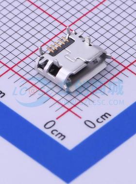 USB连接器 10103594-0001LF SMD Micro-B 卧贴 电子元器件配单