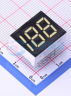 LED数码管 SLR0393DWC4BD 插件 3位 白色 共阴极 电子元器件配单