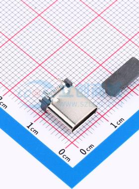 USB连接器 XUBF-0338-1006 SMD TYPE C 24PIN母座 立式H10.0MM贴