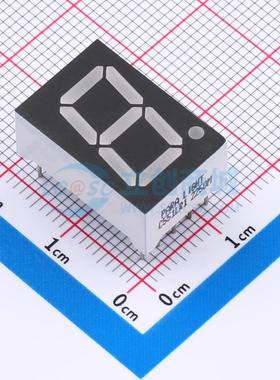 LED数码管 C551LR1-IN B/W DIP-10 1位 红色 共阴极 电子元器件