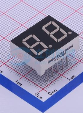 LED数码管 MHDA4021SRBW 插件 2位 20.1mmx16mmx7mm 红色 原装