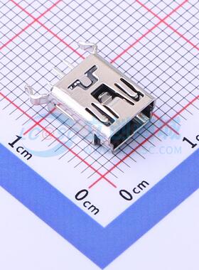USB连接器 CZ-522 插件 DIP 直立式 5PIN  MINI-USB 连接器USB 连