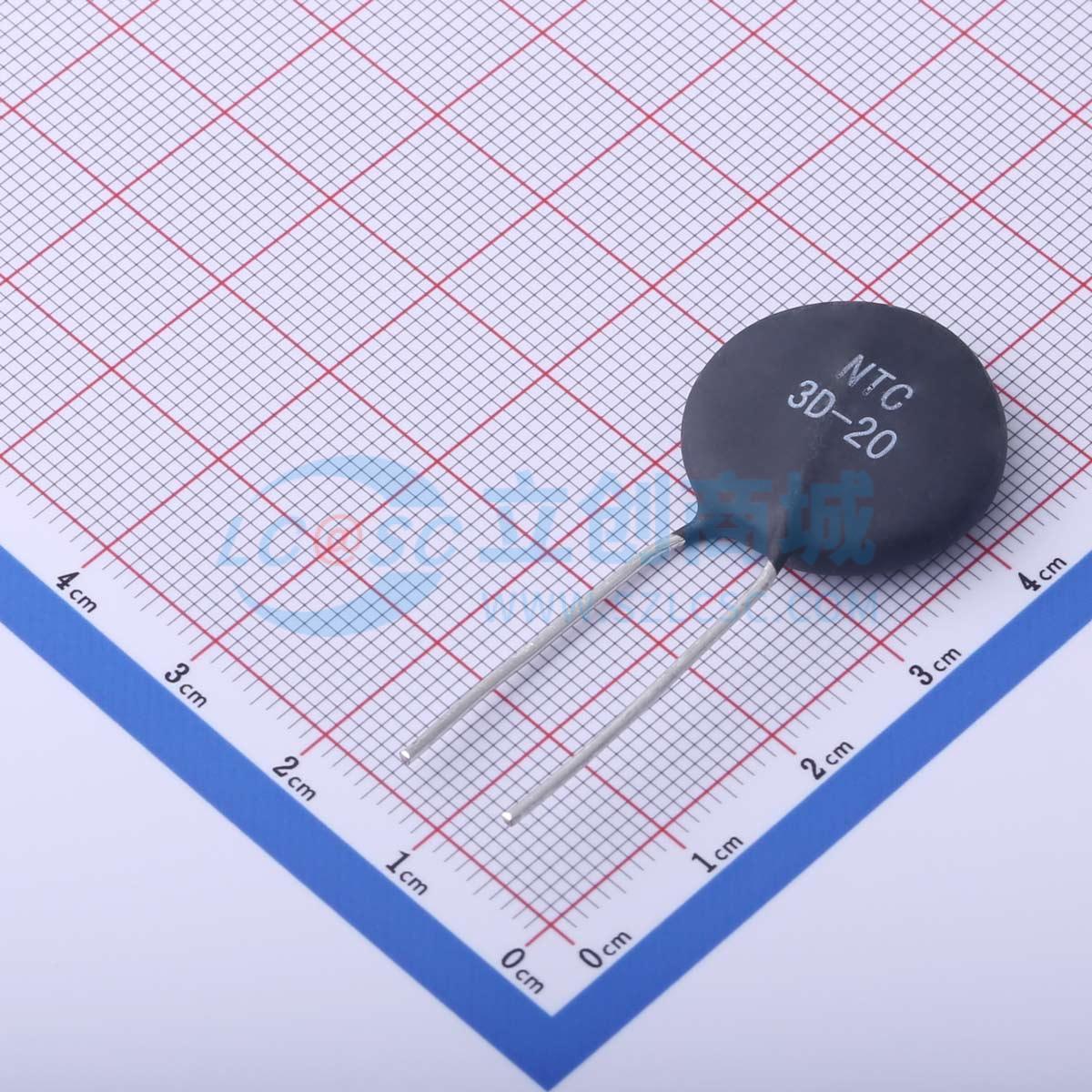 NTC热敏电阻 NTC 3D-20 插件,P=10mm 3Ω 2700K ±20% 电子元器件