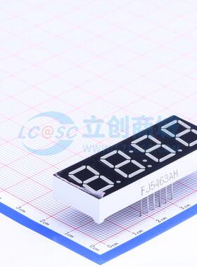 LED数码管 FJ5463AH 插件 4位 红色 共阴极 原装 电子元器件配单