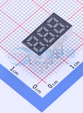 LED数码管 FJ2352AH 插件 3位 红色 共阴极 原装 电子元器件配单
