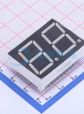 LED数码管 FJ8201AH 插件 2位 红色 共阴极 原装 电子元器件配单