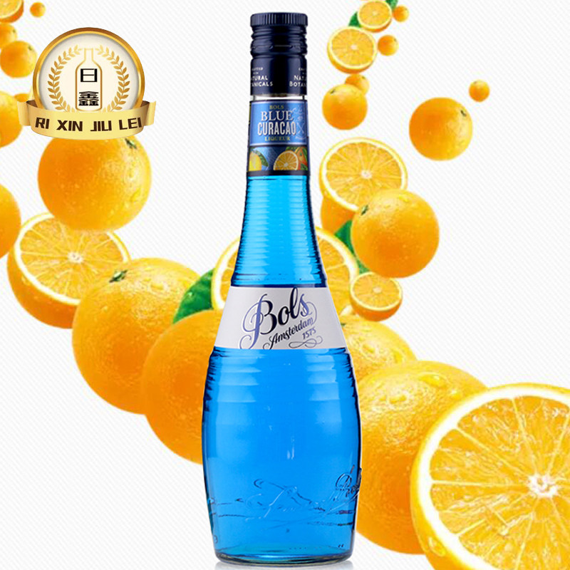 波士蓝橙力娇酒 bols blue curacao 蓝橘酒 蓝柑酒 蓝香橙700ml