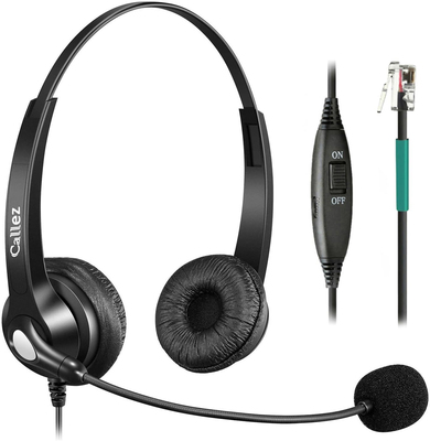 RJ9电话耳机用于Mitel Polycom Avaya Converse Paragon NEC耳机