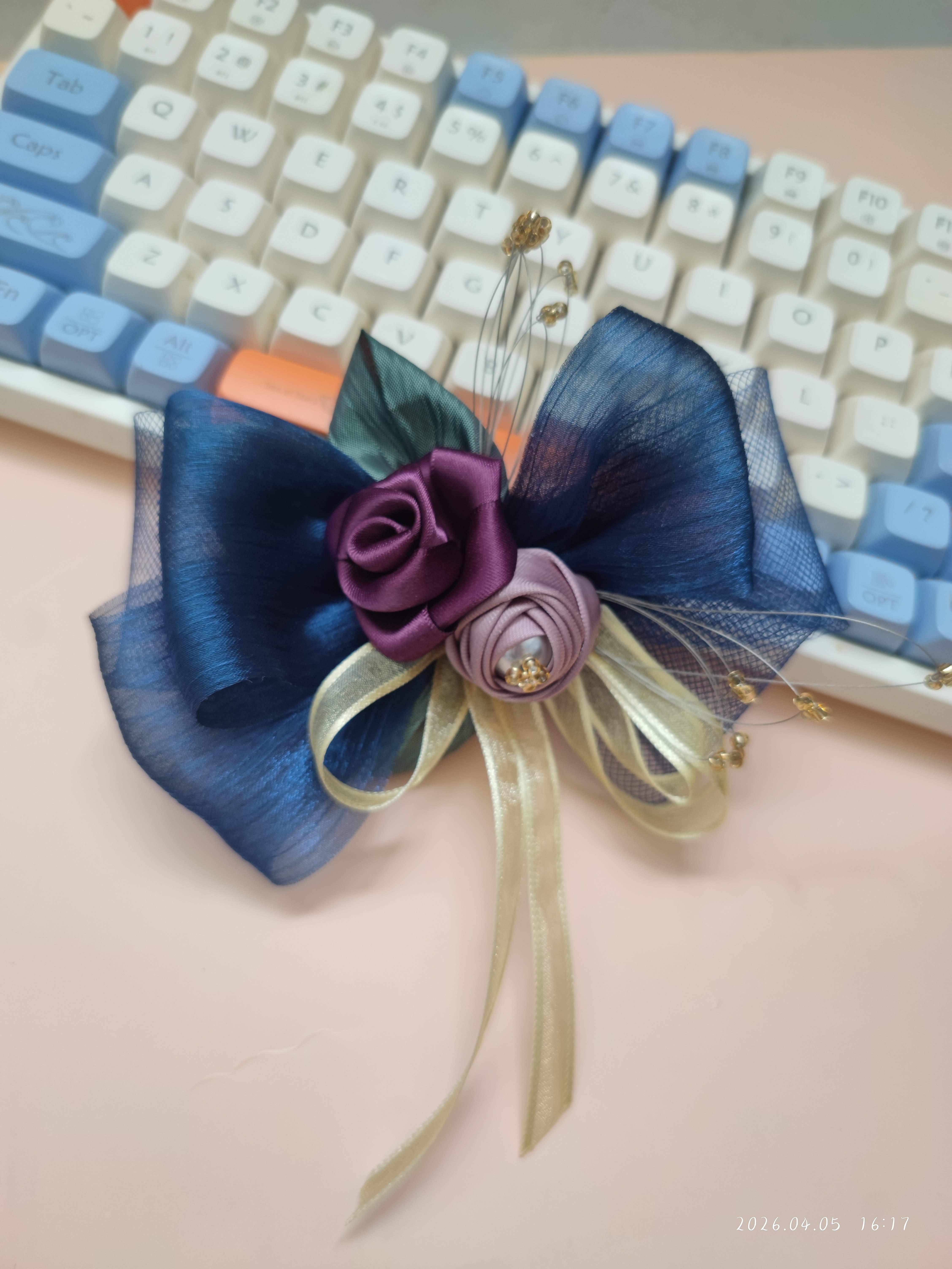 新中式森系设计感lolita中胸花