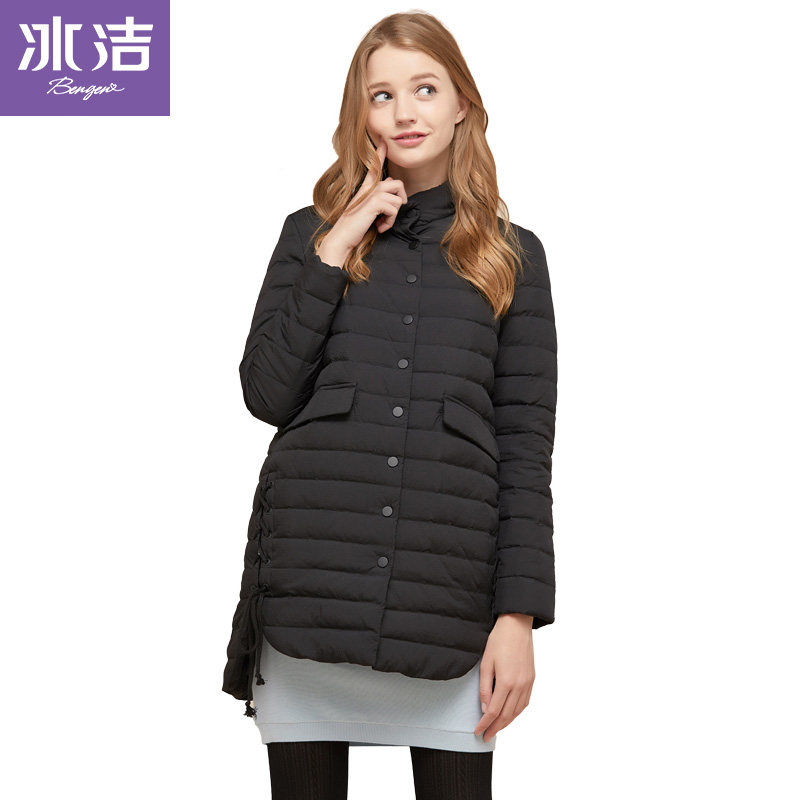 2018秋冬新款冰洁超轻薄羽绒服女中长款韩国修身显瘦立领百搭外套在类目 女装/女士精品, 羽绒服中 - 来自Buy2taobao.com提供专业的淘宝代购服务